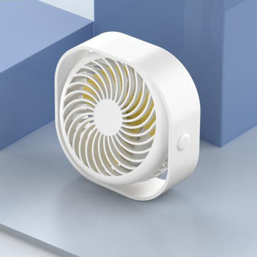 Mini ventilateur USB rechargeable, silencieux, portable, 3 vitesses réglables