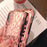 Coque iPhone avec coeurs, effet miroir