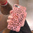 Coque iPhone avec coeurs, effet miroir