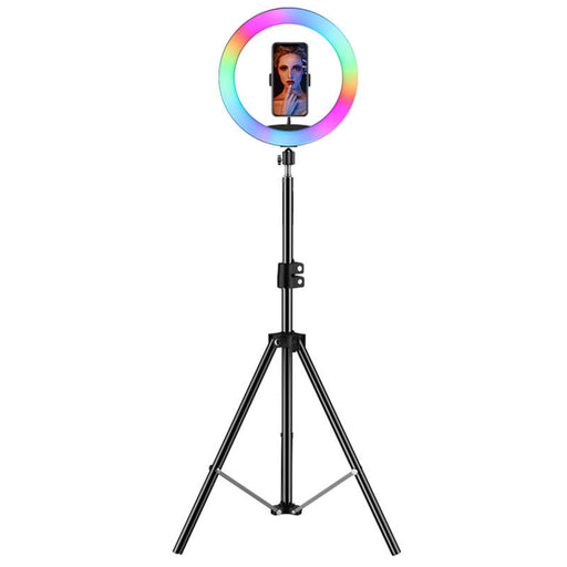 Ring light - Anneau lumineux 13'' avec trépied 1,70m et télécommande Bluetooth Multicolore