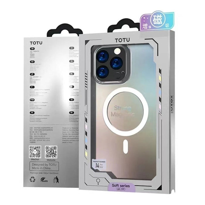 TOTU - Coque magnétique iPhone 14 serie transparent