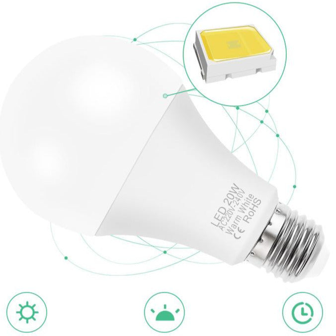 谦润照明led灯泡E27家用高亮节能球泡灯塑包铝室内3W6W9W厂家直销