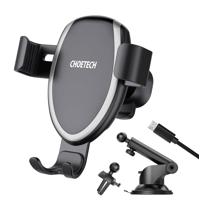 CHOETECH - Chargeur induction sans fil et rapide pour voiture