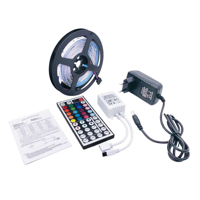 Kit ruban LED intérieur, RVB multicolore, 30leds/m, transfo inclus