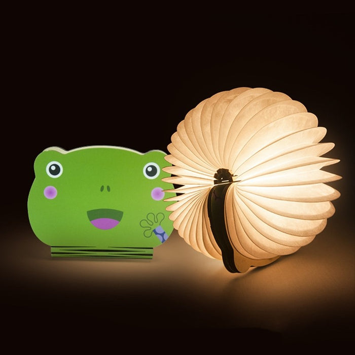 Lampe LED en forme de livre déplié, rechargeable par USB