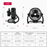 Ventilateur solaire rechargeable avec vitesse réglable et spot LED