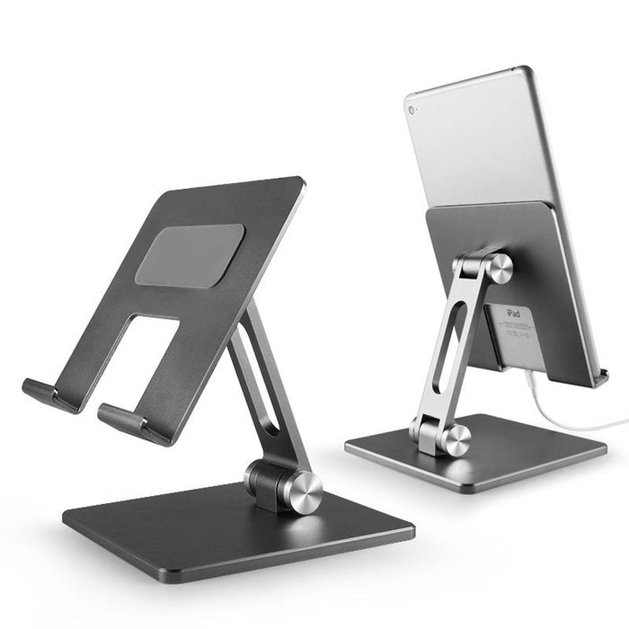 Support Tablette en aluminium avec base lestée, réglable et pliable