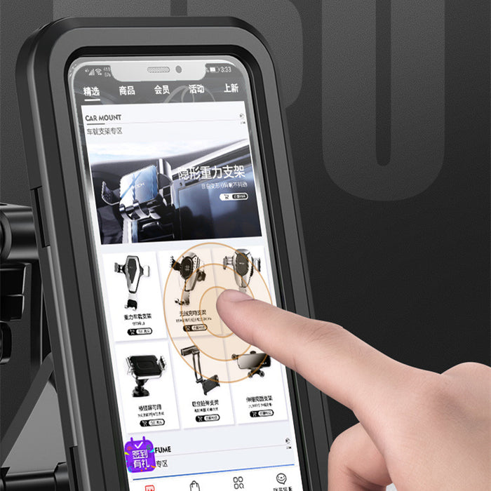 Support de téléphone portable étanche pour vélo et moto