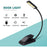 Lampe de Lecture LED sans fil rechargeable, 3 modes de luminosité