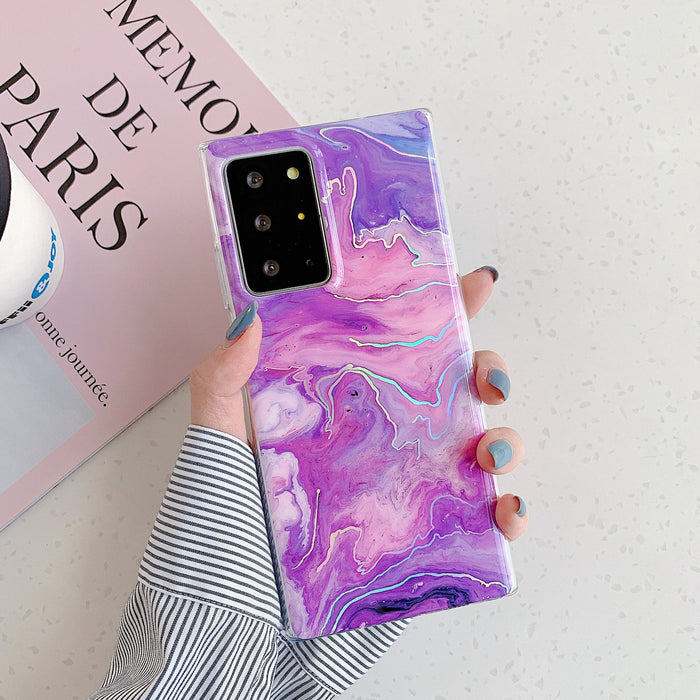 Coque Samsung peinture violet