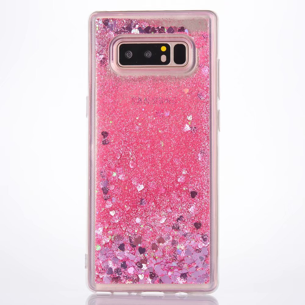 Coque Samsung paillettes Rose