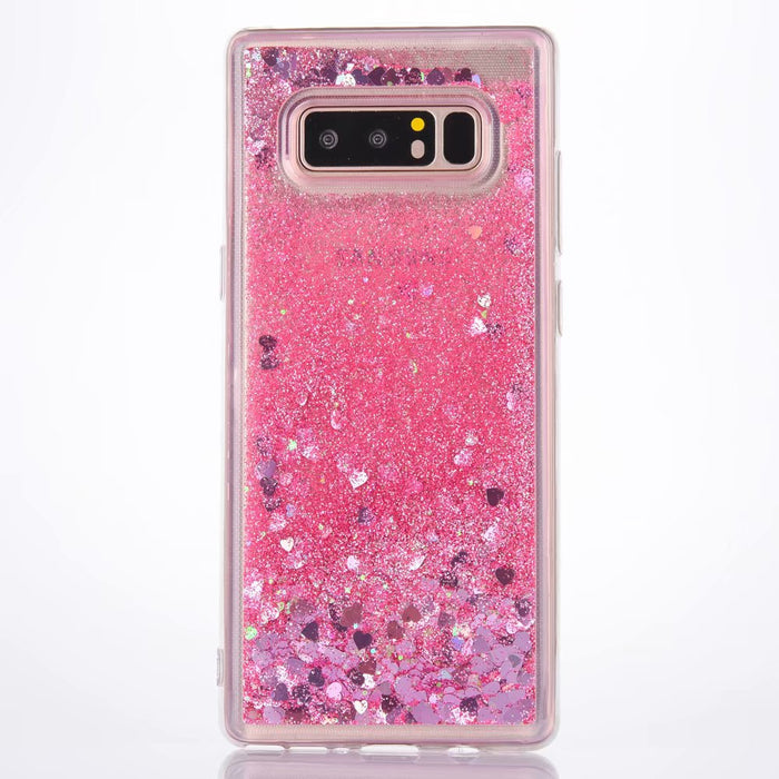 Coque Samsung paillettes Rose