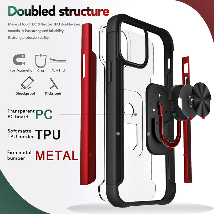 Coque iPhone renforcée avec anneau transparent