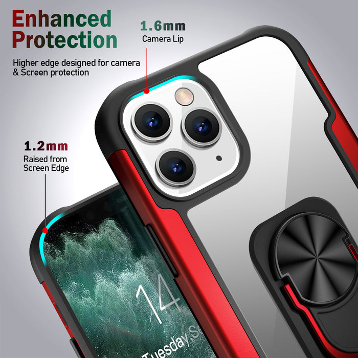 Coque iPhone renforcée avec anneau transparent