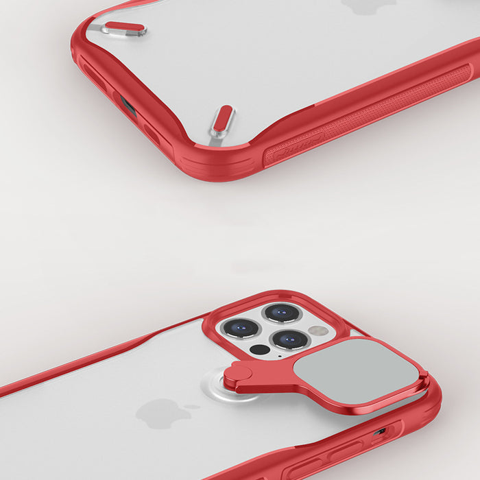Nillkin - Coque Apple iPhone12 séri Cyclops Case Rouge/Vert