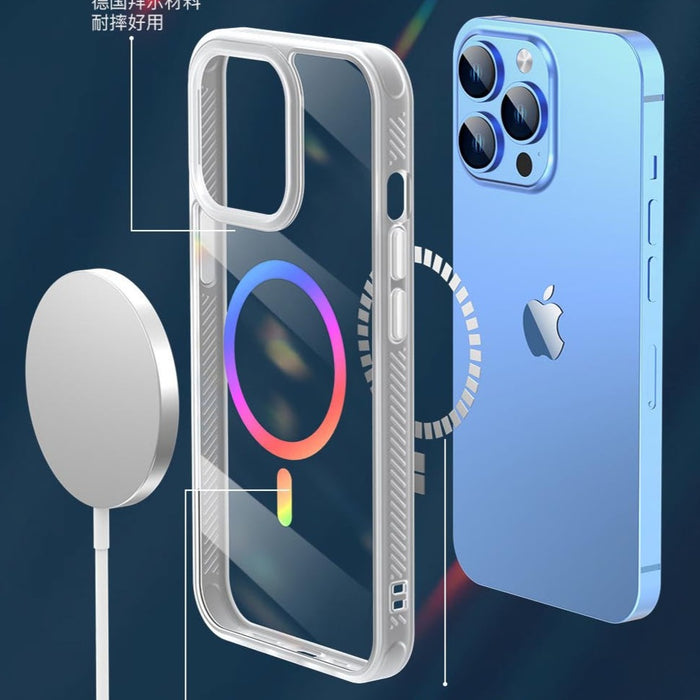 TOTU - Coque magnétique iPhone 13 serie transparent