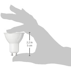 Amazon Basics Spot LED type GU10, 4.7W (équivalent ampoule incandescente de 50W), blanc chaud - Lot de 10