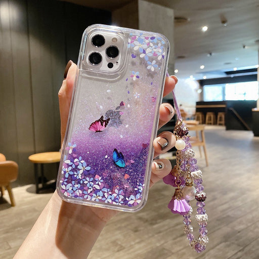 Coque Xiaomi paillettes papillon