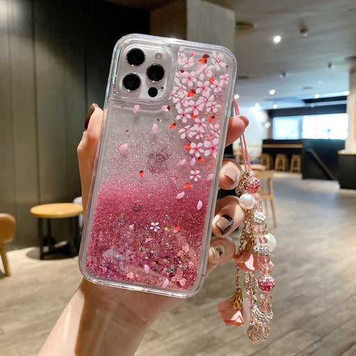 Coque Xiaomi paillettes fleur