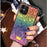 Coque Samsung paillettes rainbow