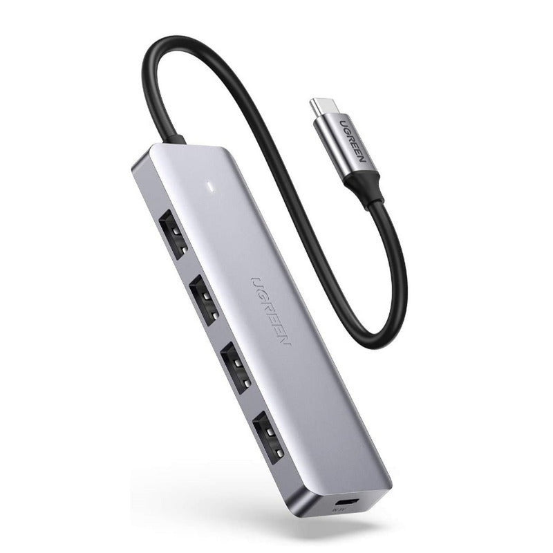 UGREEN - Hub 4 ports USB 3.0 + 1 port Micro USB, entrée USB-C
