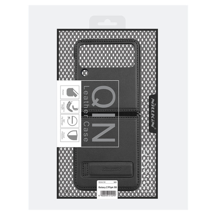 Nillkin- Étui Samsung en cuir Galaxy Z Flip 4 avec support telephone