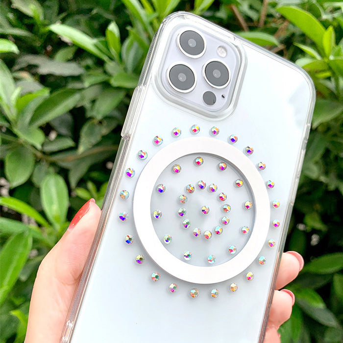 Coque magnétique iPhone 12 13 et 14 serie Diamant Transparent