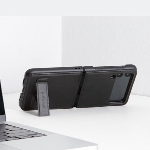 Nillkin- Étui Samsung en cuir Galaxy Z Flip 4 avec support telephone