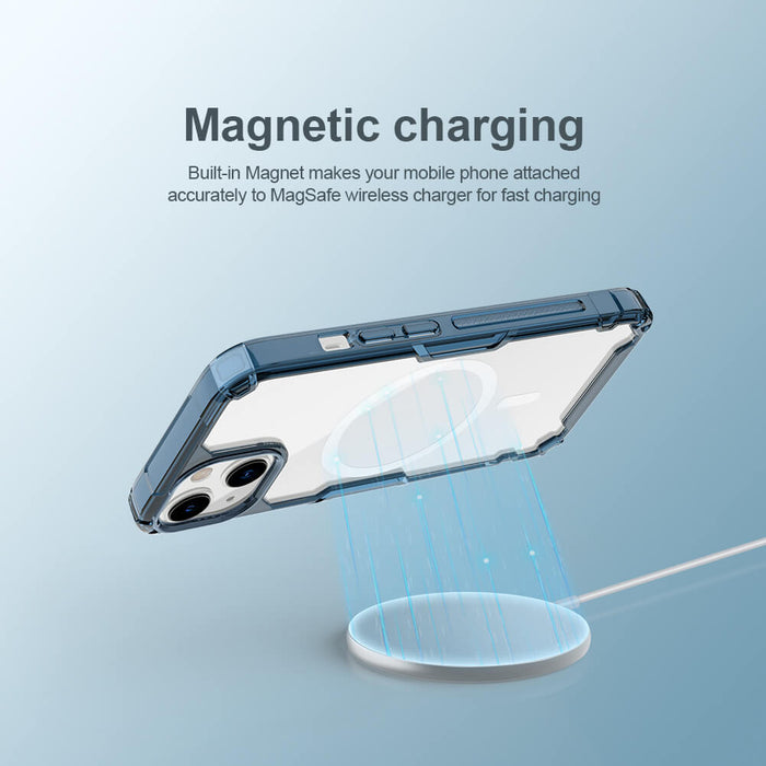 Nillkin - Coque magnétique iPhone 13, transparent