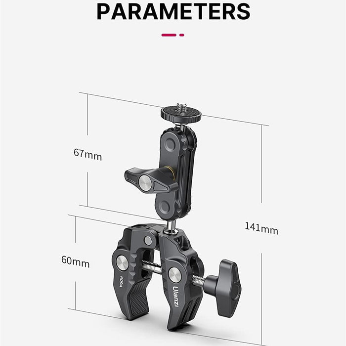 Ulanzi R094 - Support téléphone avec collier de serrage et bras orientable