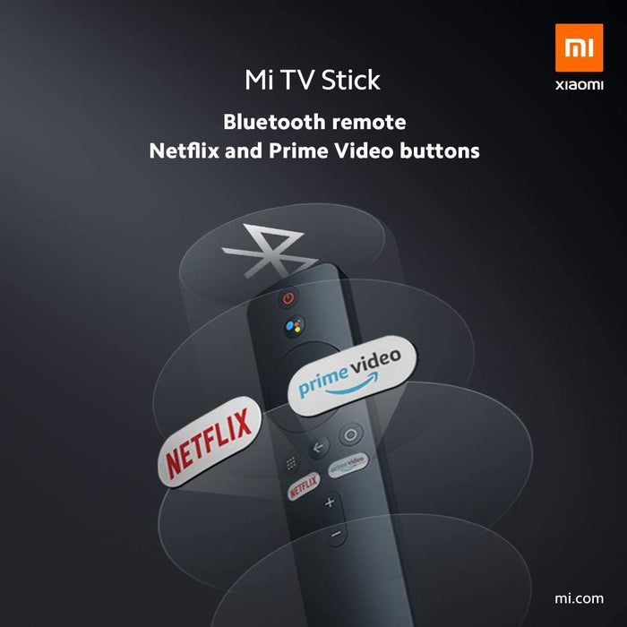 Xiaomi Mi TV Stick 2K HDR HDMI Quad-Core DDR4 Bluetooth WiFi Dolby DTS HD Double décodage Assistant Google Netflix Android TV 9.0 [Version Globale]