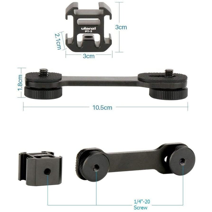 Ulanzi PT-3 - Griffe de support 3 en 1 pour micros et projecteurs