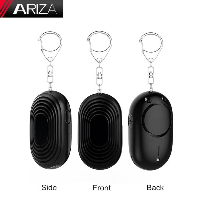 ARIZA - Alarme sonore 120db de poche, avec porte-clés et torche LED