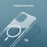 Nillkin - Coque magnétique iPhone 13, transparent