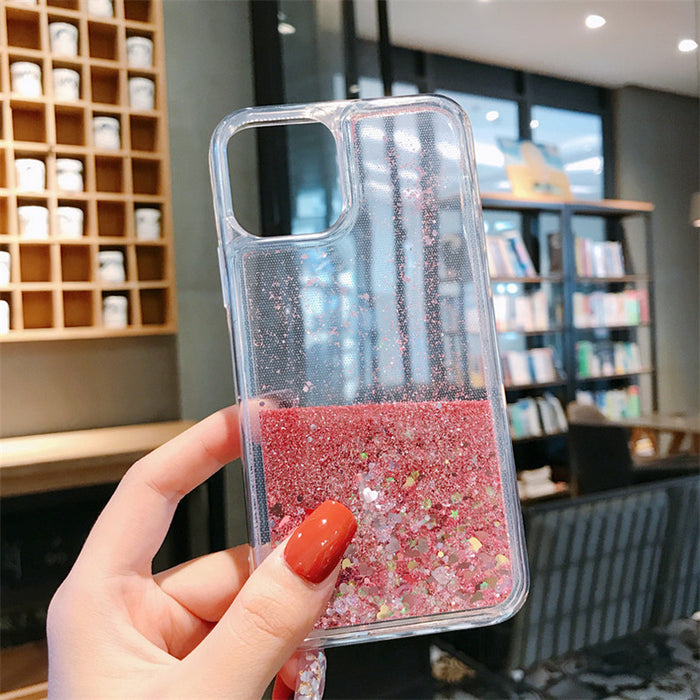 Coque Samsung paillettes Rose