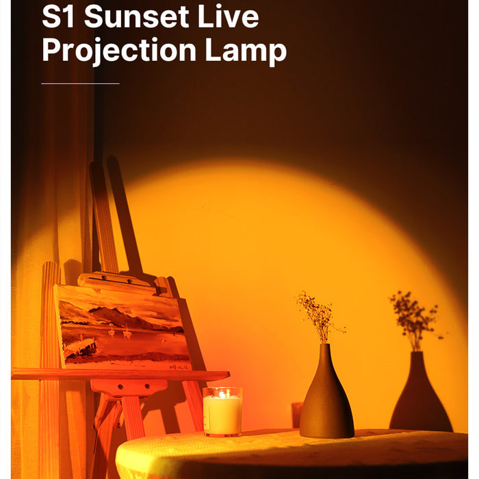 Lampe effet coucher de soleil