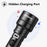Supfire - Lampe torche LED 1100lm blanc froid 6000K, rechargeable