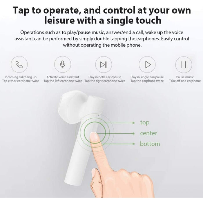 Xiaomi - Oreillettes Bluetooth Mi True Wireless Earphones 2 basic