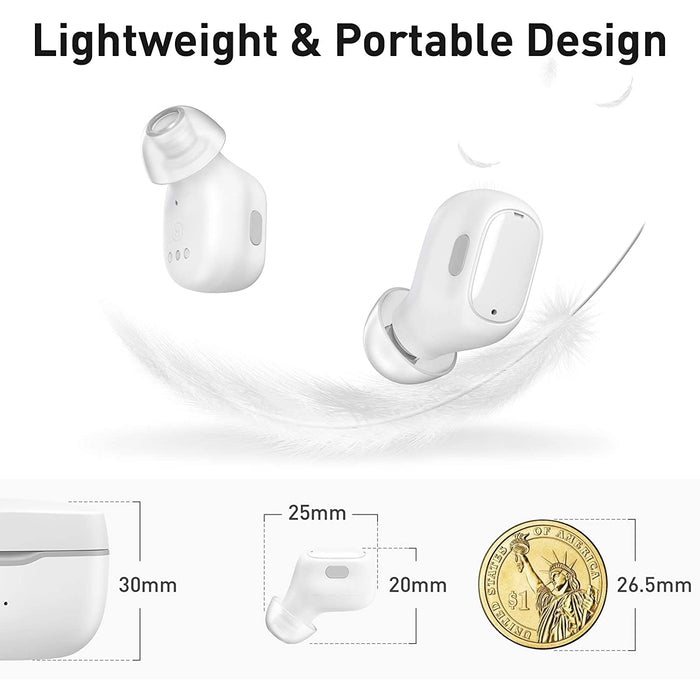 Baseus WM01 Wireless Earbuds Bluetooth Headphones Touch Control 25Hrs Waterproof in-Ear Built-in Mic Headset TWS Stereo Microphone Earphones Long Playtime with USB-C Charging Case Purple