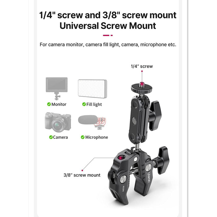 Ulanzi R094 - Support téléphone avec collier de serrage et bras orientable