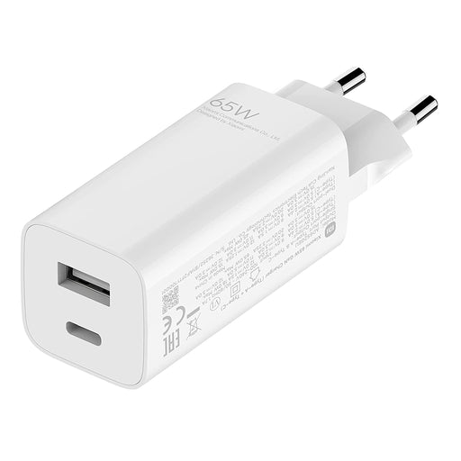 XIAOMI - Chargeur USB-A/USB-C 65W Gan Tech - Câble charge rapide inclus