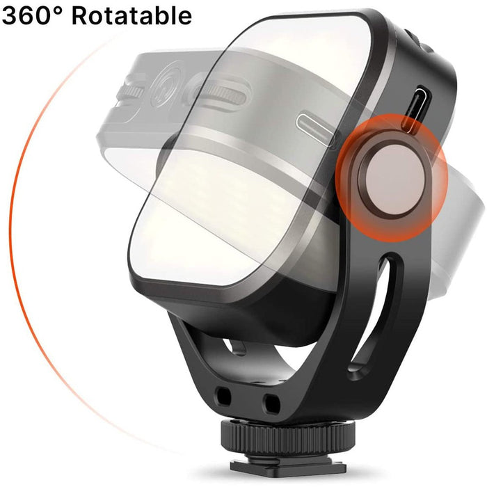 Ulanzi VL66 - Projecteur LED rotatif Blanc 2500K-6500K rechargeable et dimmable