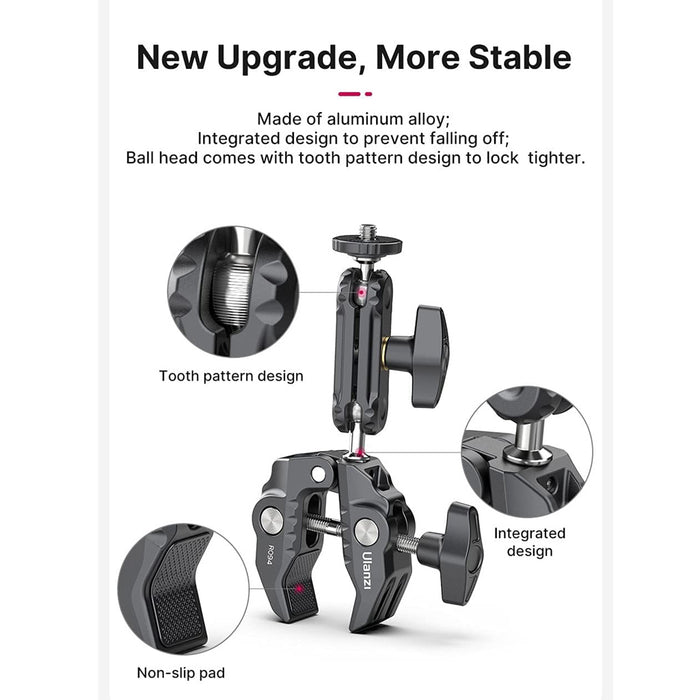 Ulanzi R094 - Support téléphone avec collier de serrage et bras orientable