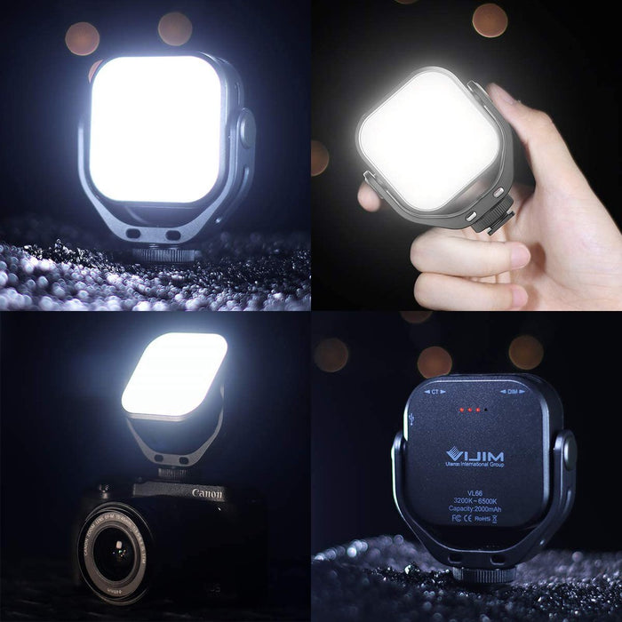 Ulanzi VL66 - Projecteur LED rotatif Blanc 2500K-6500K rechargeable et dimmable