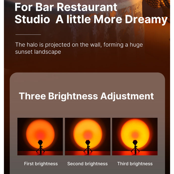Lampe effet coucher de soleil