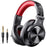 Casque Bluetooth 50 Heures d’Autonomie OneOdio A70 Casque Audio Sans Fil avec Microphone Antibruit CVC 8.0, Casque Studio, Casque Monitoring, Compatible Smartphone Tablette PC Piano Guitare AMP (Noir)