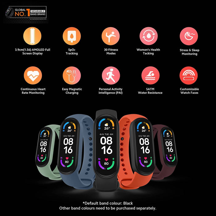 Xiaomi - Montre connectée Mi band 6