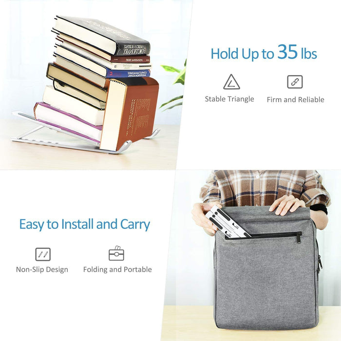 Support en aluminium pour ordinateur portable et tablette, pliable