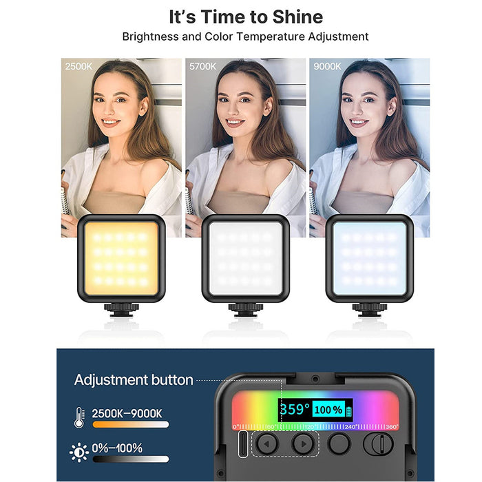 Ulanzi VL89 - Projecteur LED RGB 2500K-9500K rechargeable