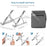Support en aluminium pour ordinateur portable et tablette, pliable